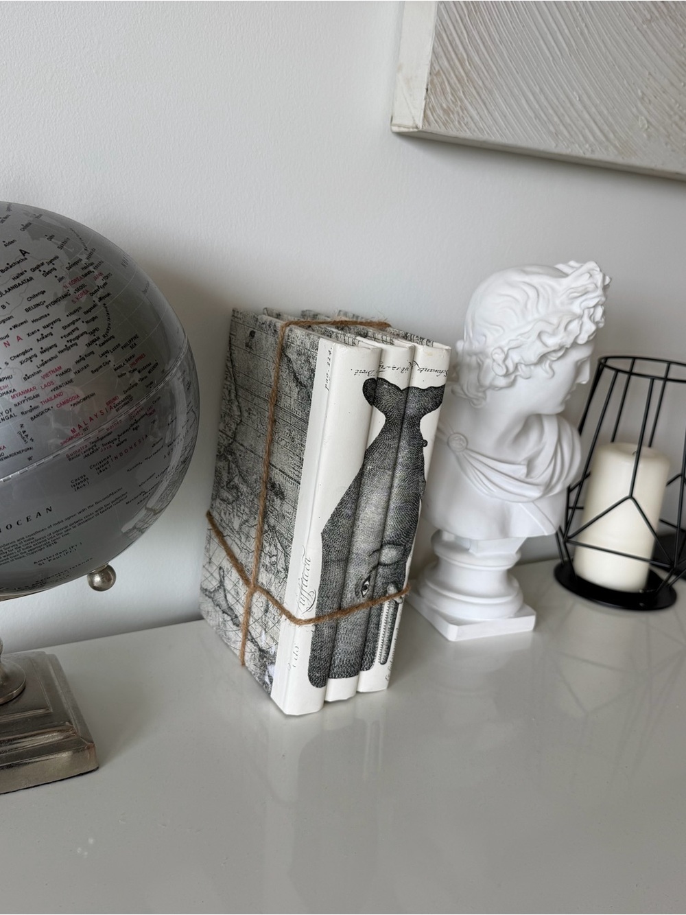 Gray Metallic Desk Globe Home Accent - Picture 2 of 4